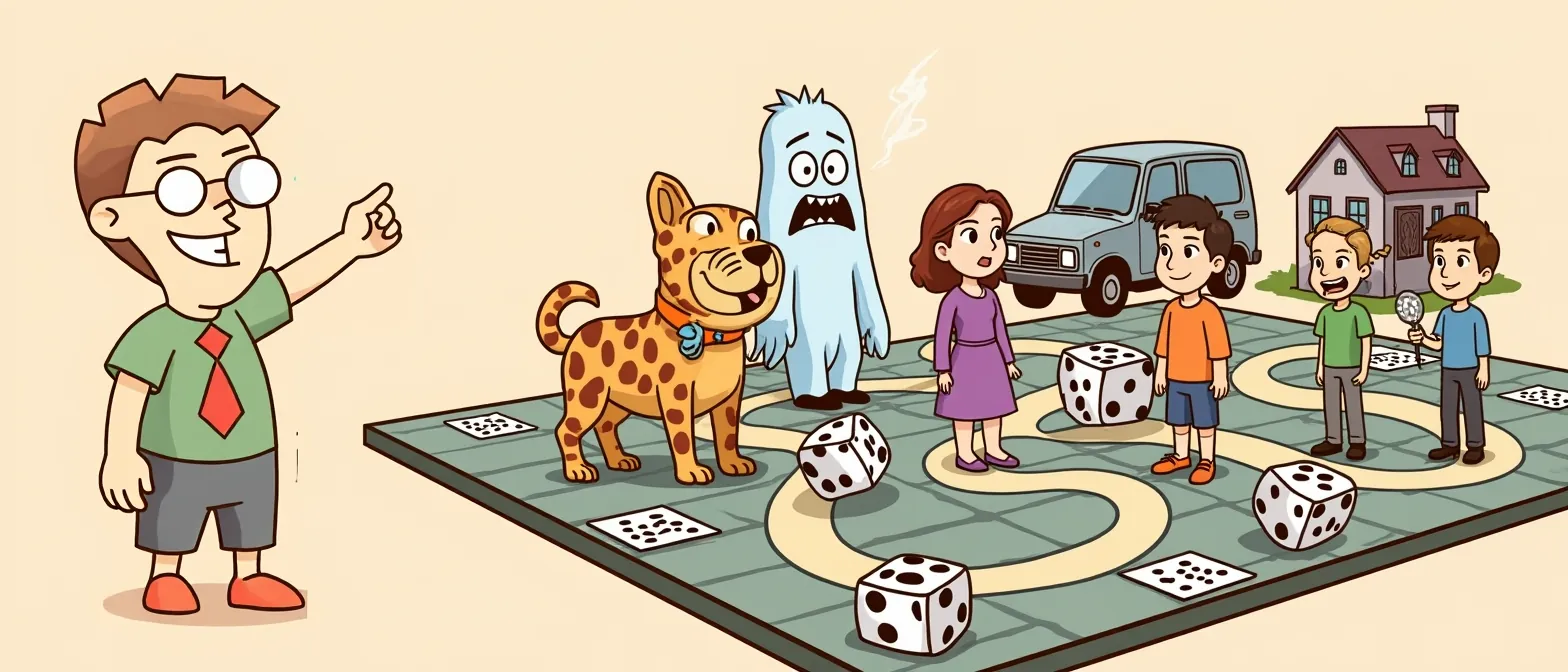 Scooby-Doo Board Games: banner artwork with the BoardGameMovie mascot
