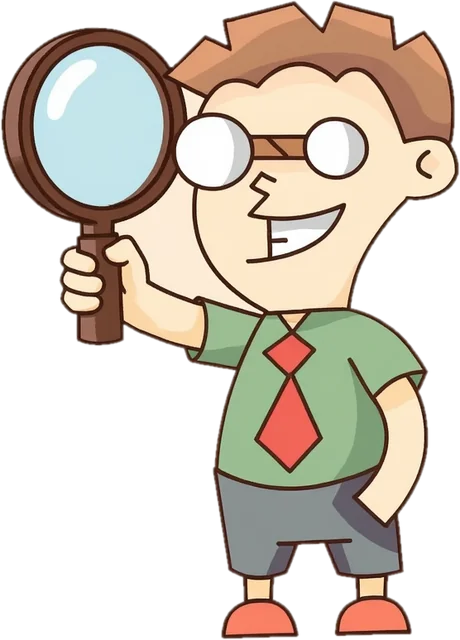 The BoardGameMovie mascot, a cartoon fan with round glasses